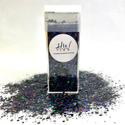 Chunky Glitter Large 125g Super Sparkle -  Black