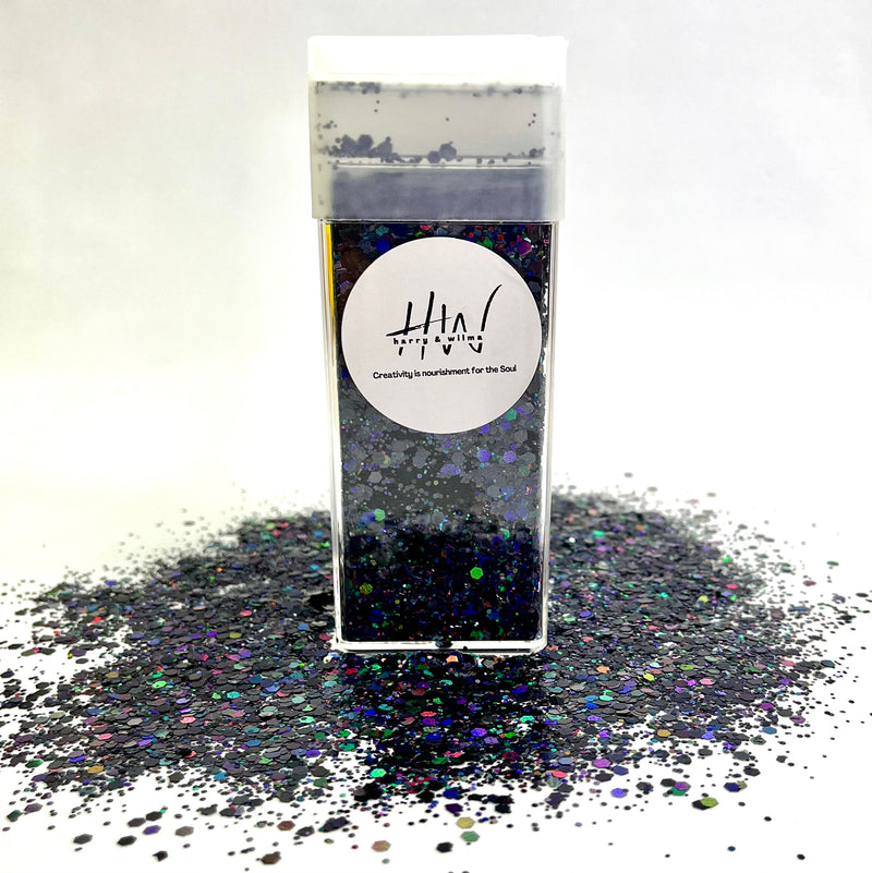 Chunky Glitter Large 125g Super Sparkle -  Black