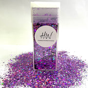 Chunky Glitter Large 125g Super Sparkle -  Luscious Lavender Harry&Wilma