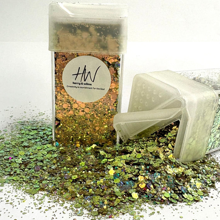 3 D Cats Eye glitter - Golden Godess 42g - Harry & Wilma