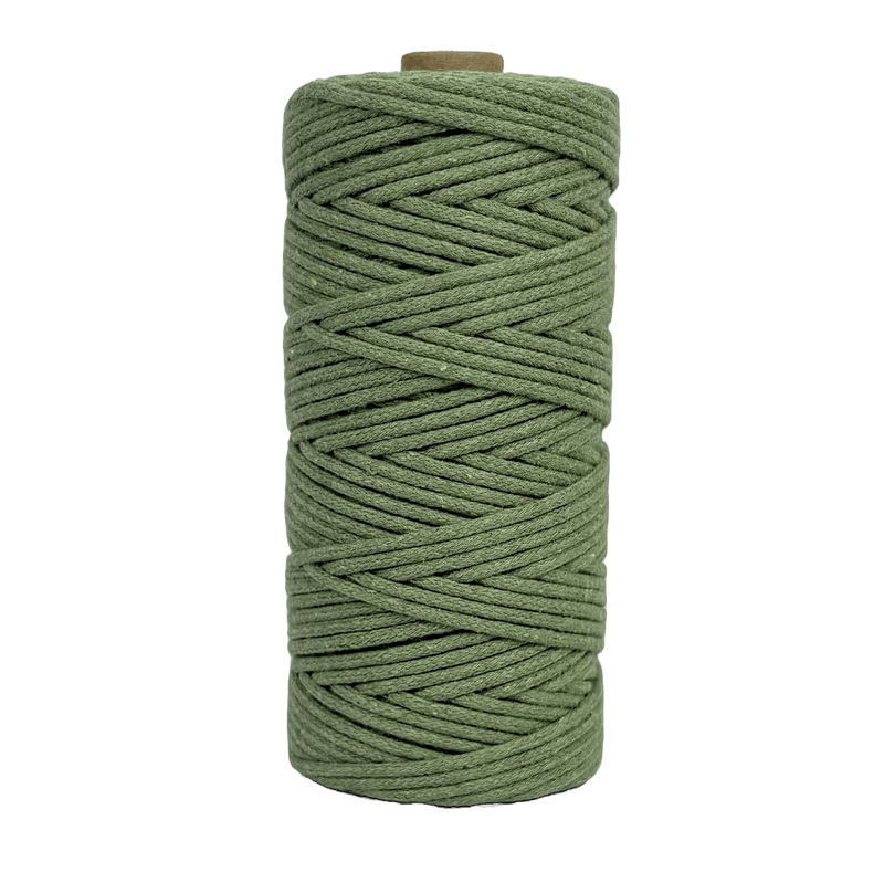 3mm Braided Macrame Cord 100mtr - Eucalyptus - Harry & Wilma