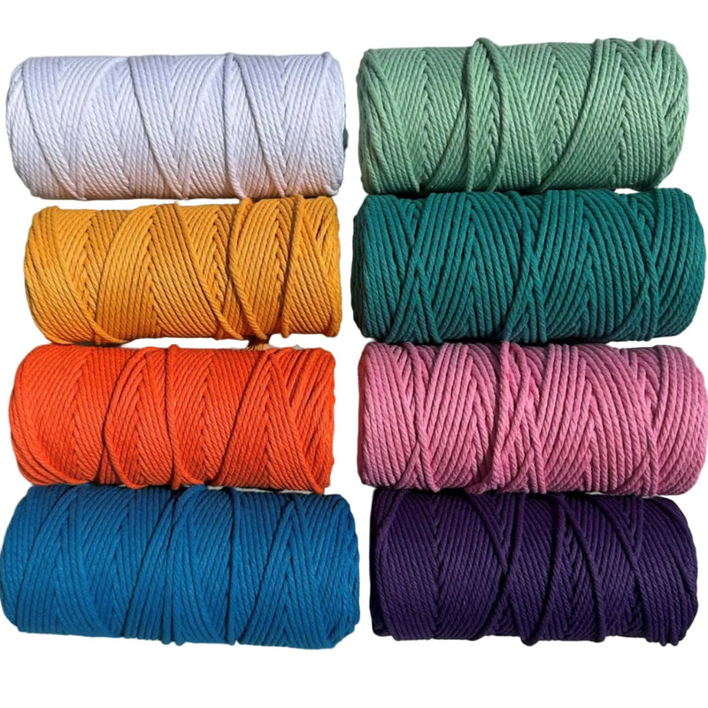 3mm Brights Macrame Bundle 8 rolls - Harry & Wilma