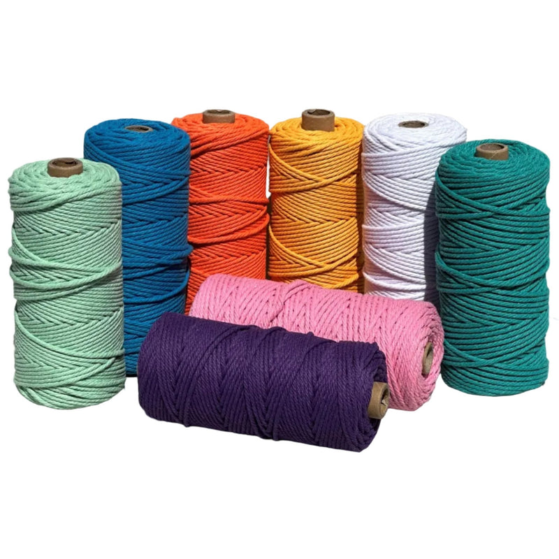 3mm Brights Macrame Bundle 8 rolls - Harry & Wilma