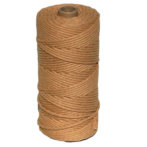 3mm Macrame Rope 100 mtr roll - Caramel - Harry & Wilma