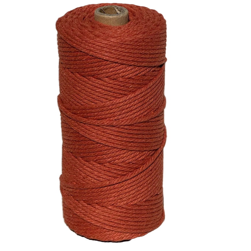 3mm Macrame Rope 100 mtr roll - Red Ochre - Harry & Wilma
