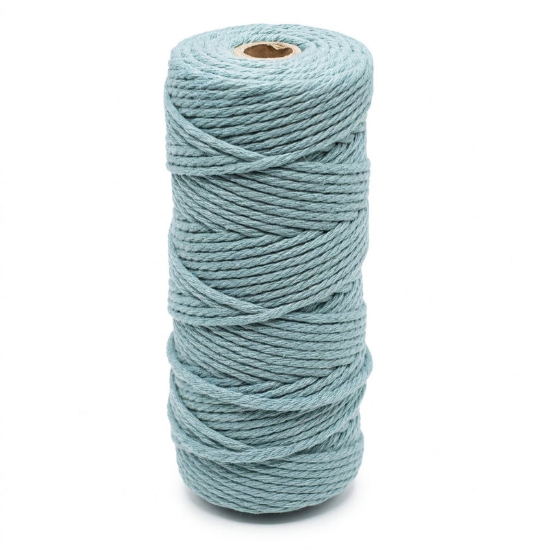 3mm Macrame Rope 100mtr roll Grey Green - Harry & Wilma