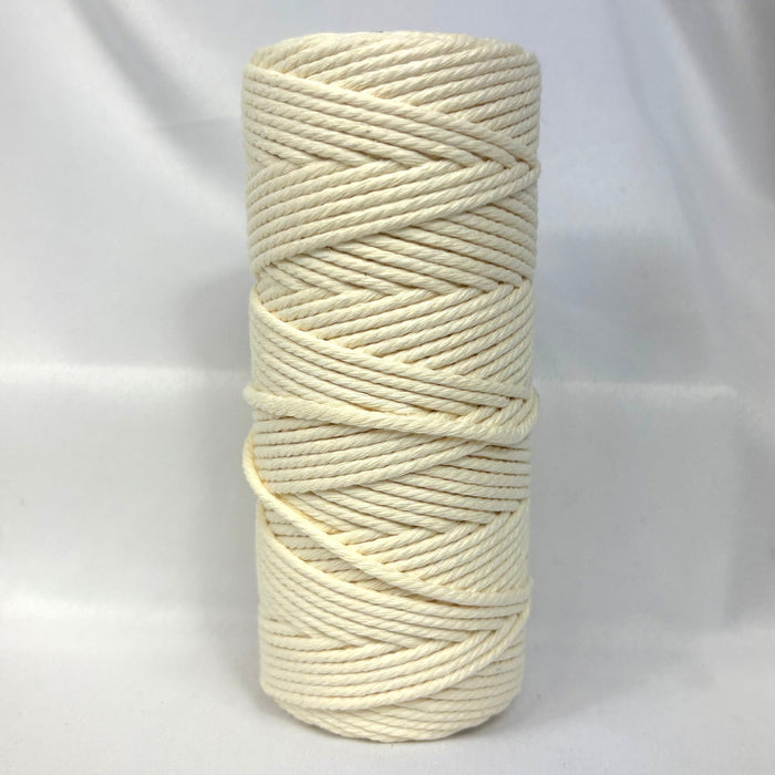 3mm Macrame Rope 100mtr roll Ivory - Harry & Wilma