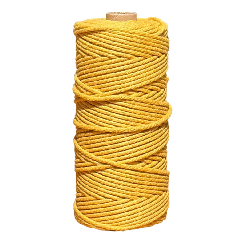 3mm Macrame Rope 100mtr roll Mustard - Harry & Wilma