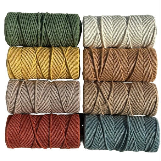 3mm New Colours Macrame Rope Bundle 8 rolls - Harry & Wilma