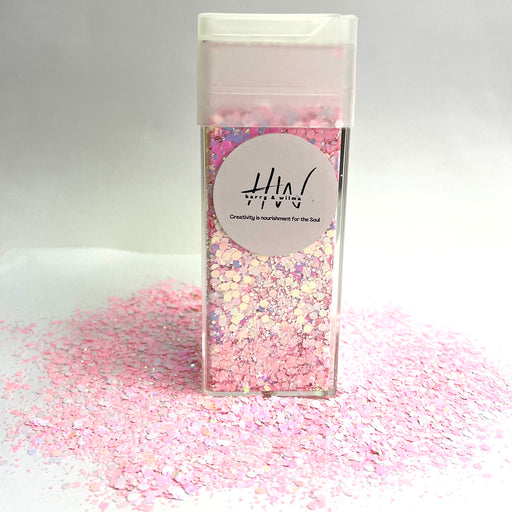Chunky Glitter Large 125g Super Sparkle - Pink Snow