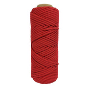 4mm Braided Macrame Cord 50mtr - Red - Harry & Wilma