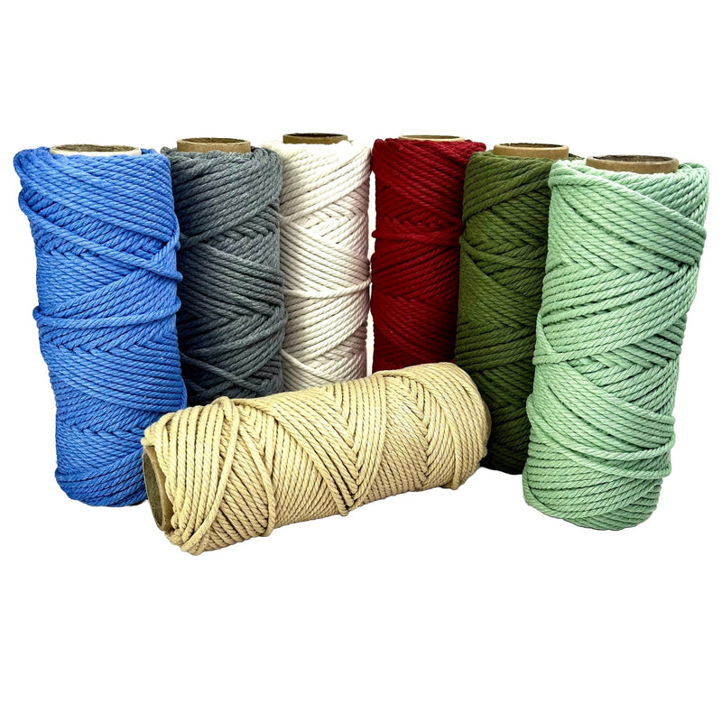 4mm Down to Earth Rope Macrame Bundle 7rolls - Harry & Wilma