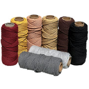 4mm Earth Tones Macrame Bundle 8 rolls - Harry & Wilma