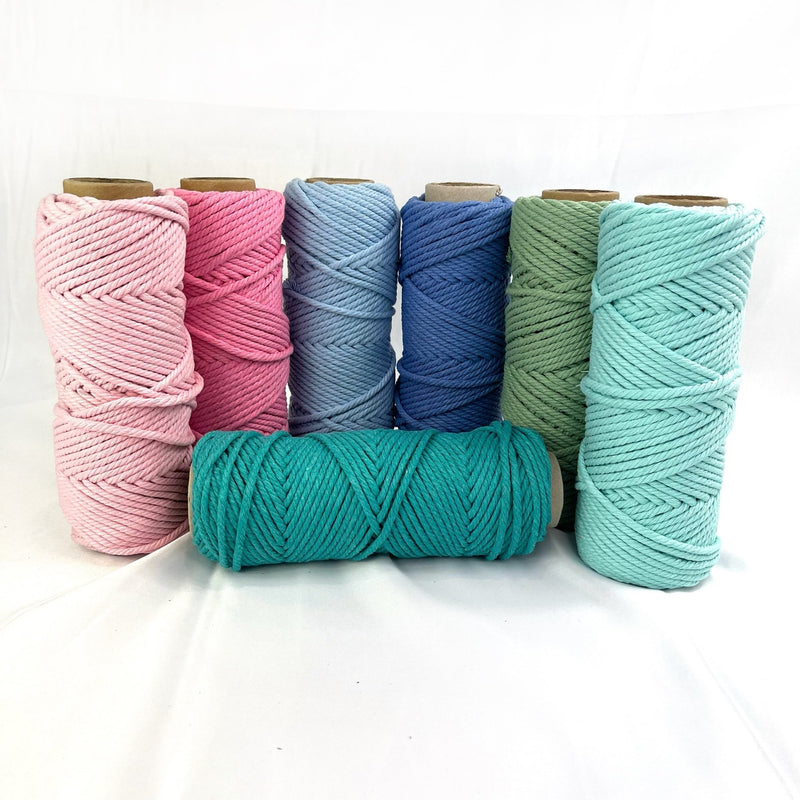 4mm Empress Macrame Rope Bundle 7 rolls - Harry & Wilma