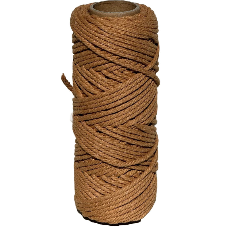 4mm Macrame Rope 50 mtr roll - Caramel - Harry & Wilma