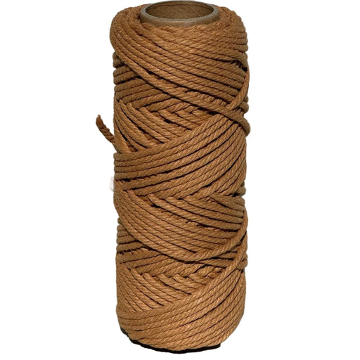 4mm Macrame Rope 50 mtr roll - Caramel - Harry & Wilma