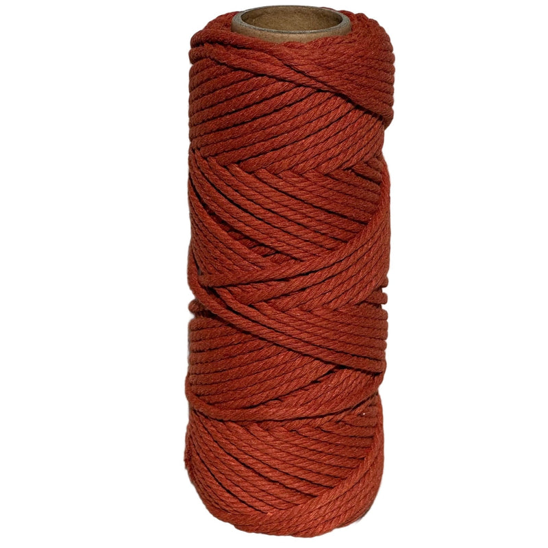 4mm Macrame Rope 50 mtr roll - Red Ochre - Harry & Wilma