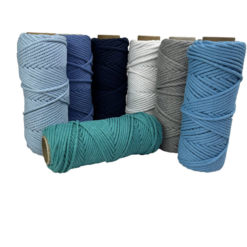 4mm Ocean Macrame Rope 7 rolls Bundle - Harry & Wilma