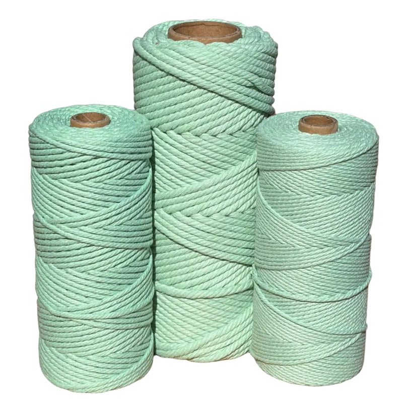 5mm Macrame Rope 50mtr Roll - Mint - Harry & Wilma
