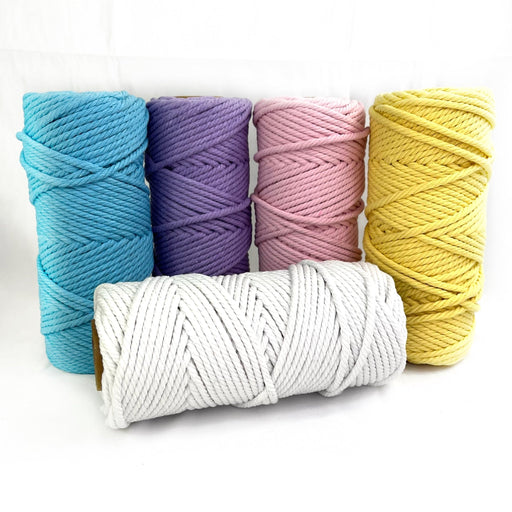 5mm Pastel Macrame Rope Bundle 5 rolls - Harry & Wilma