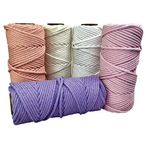 5mm Pastel Macrame Rope Bundle 5 rolls - Harry & Wilma
