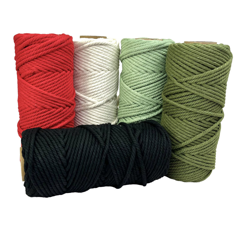 5mm Rustic Macrame Rope Bundle 5 rolls - Harry & Wilma