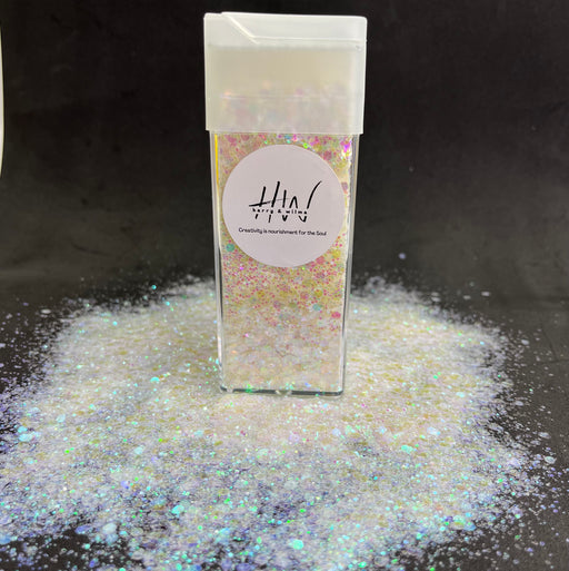 Chunky Glitter Large 125g Super Sparkle -  White Out