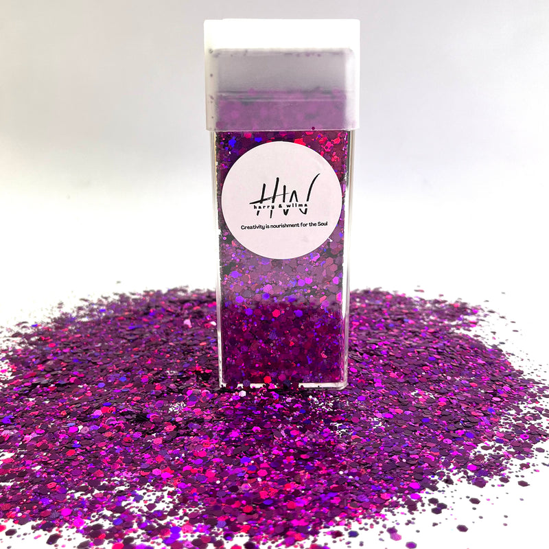 Chunky Glitter Large 125g Super Sparkle -  Passion Purple - Harry&Wilma