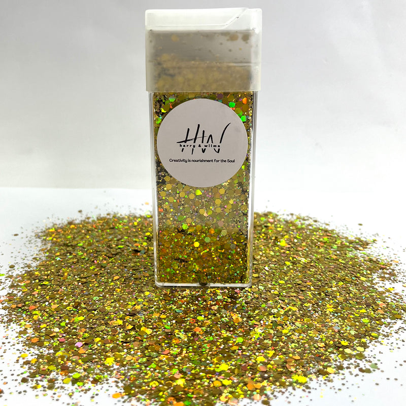 Chunky Glitter Large 125g Super Sparkle -  Brilliant Gold