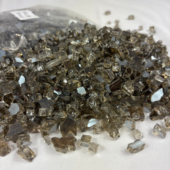 Fire Glass 1kg bag - Bronze 1/4"