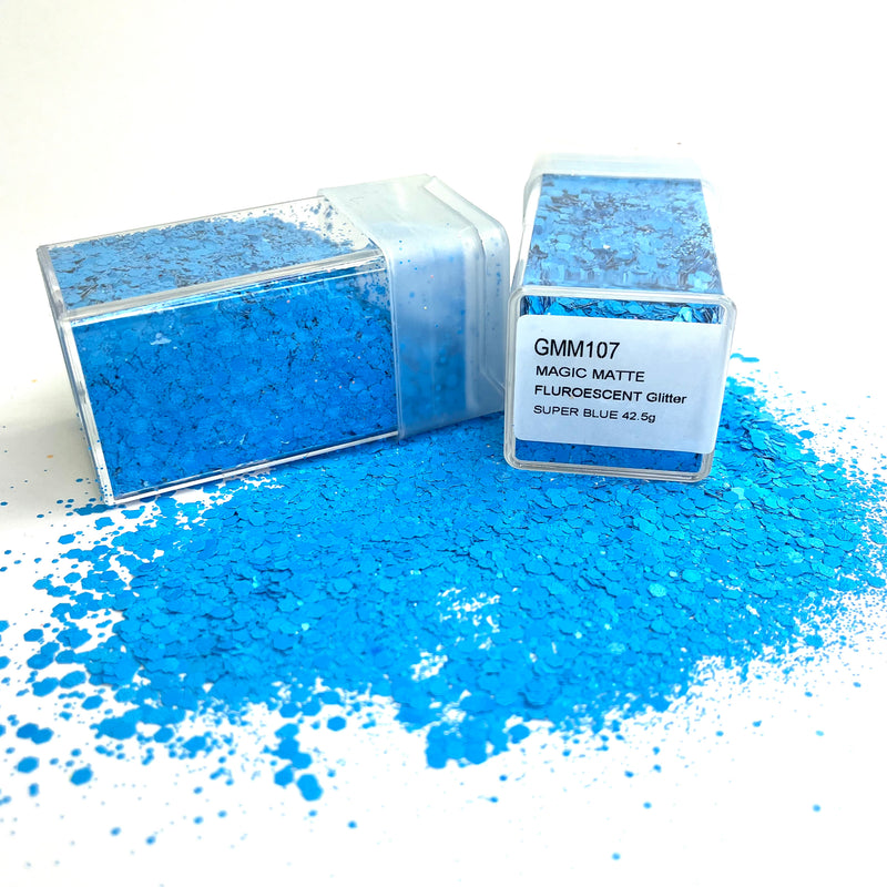 Magic Matte Fluorescent Glitter Super Blue 42g
