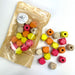 Wooden Fruit Salad Mix Geometric Beads with Large Hole