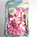 Shell Natural Dyed Mother of Pearl 15mm Disc Pink 3 Strands