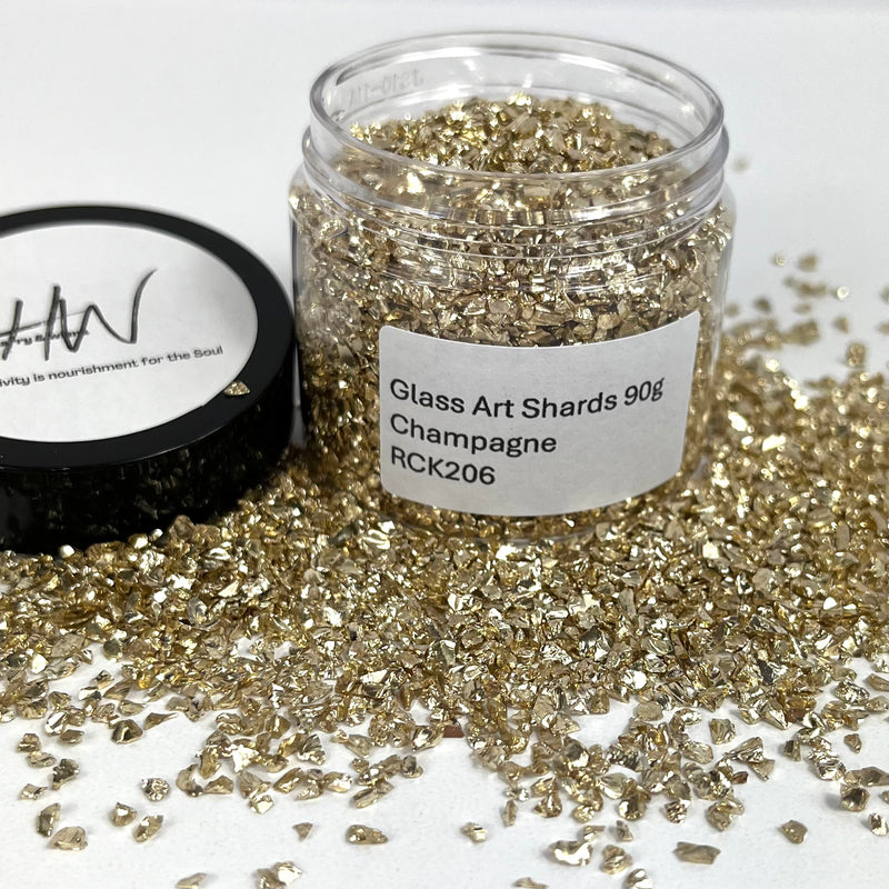 Glass Art Shards 90g Jar - Champagne