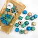 Wooden Ocean Mix Geometric Beads with Large Hole