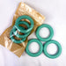 Wooden Rings 73mm 3pcs - Light Jade