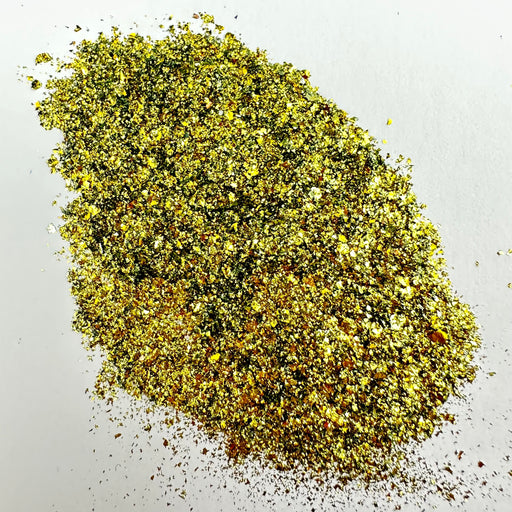 Chameleon Flakes - Golden Yellow to Silver Green (1000-3000um)