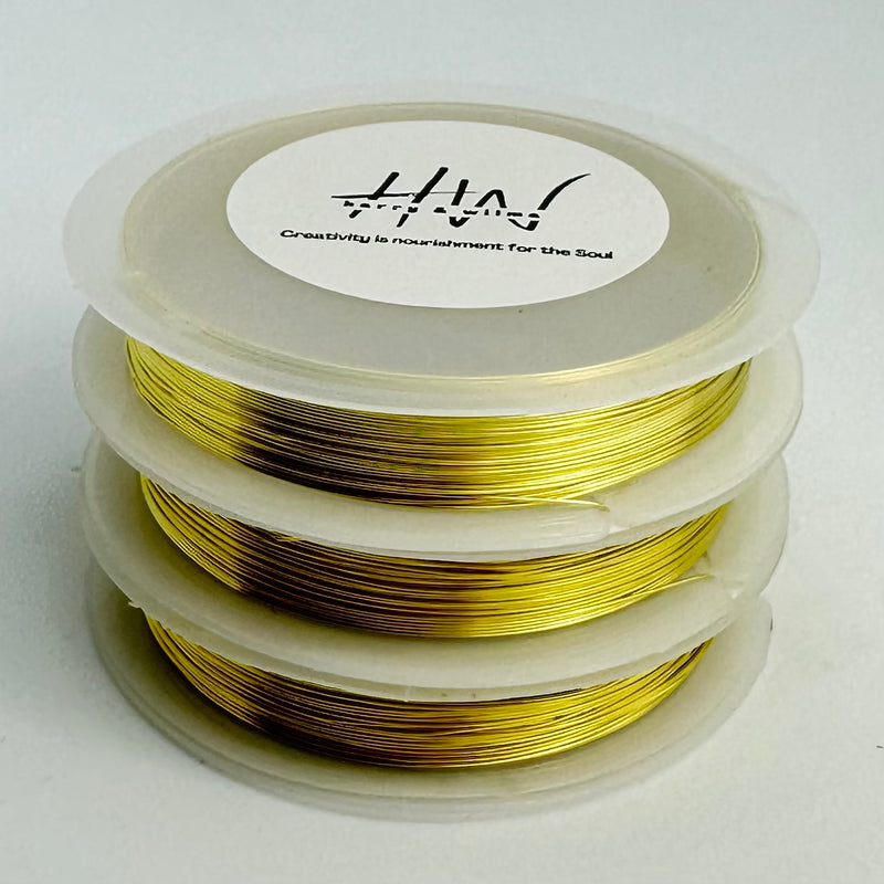 Gold Copper wire 0.4mm 9mt per roll - 3 Rolls