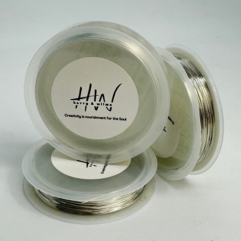 Silver Copper Wire 0.4mm 9mt per roll - 3 Rolls