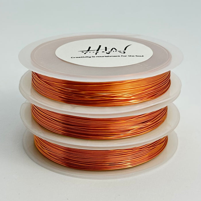 Copper wire Copper 0.5mm 5.5mt per roll - 3 Rolls