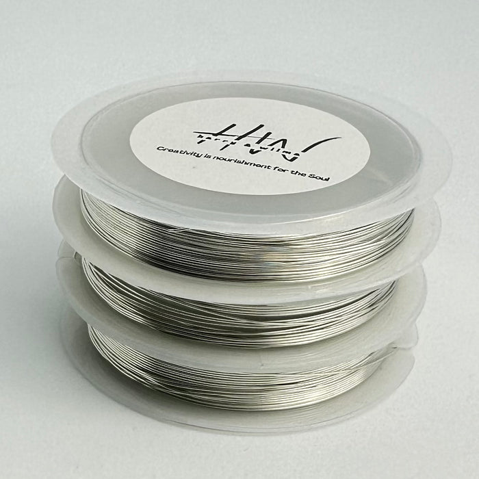 Silver Copper Wire 0.5mm 5.5mt per roll - 3 Rolls