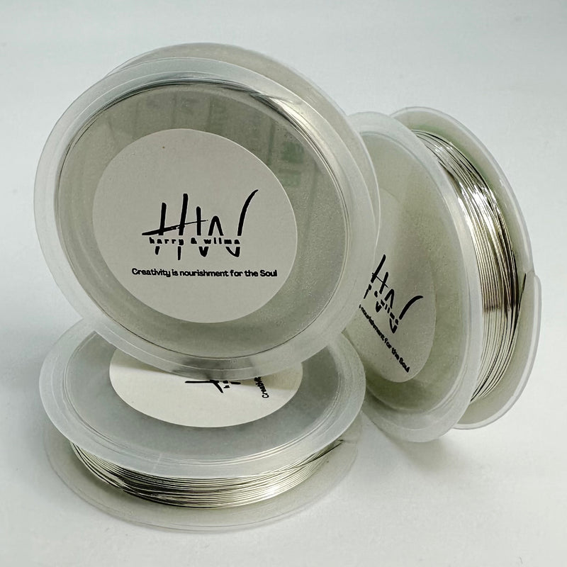 Silver Copper Wire 0.5mm 5.5mt per roll - 3 Rolls