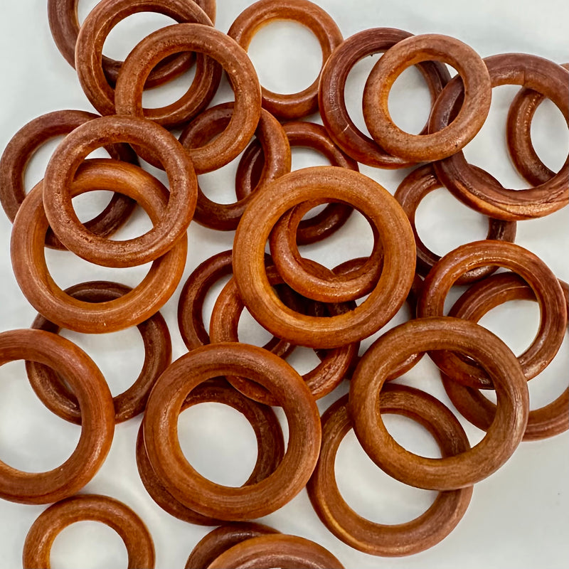 Wood Craft Wooden Rings Brown