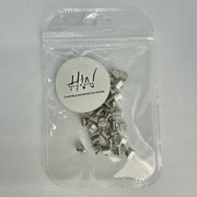 Ribbon Ends Silver (Nickel Free)