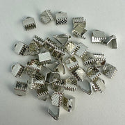 Ribbon Ends Silver (Nickel Free)