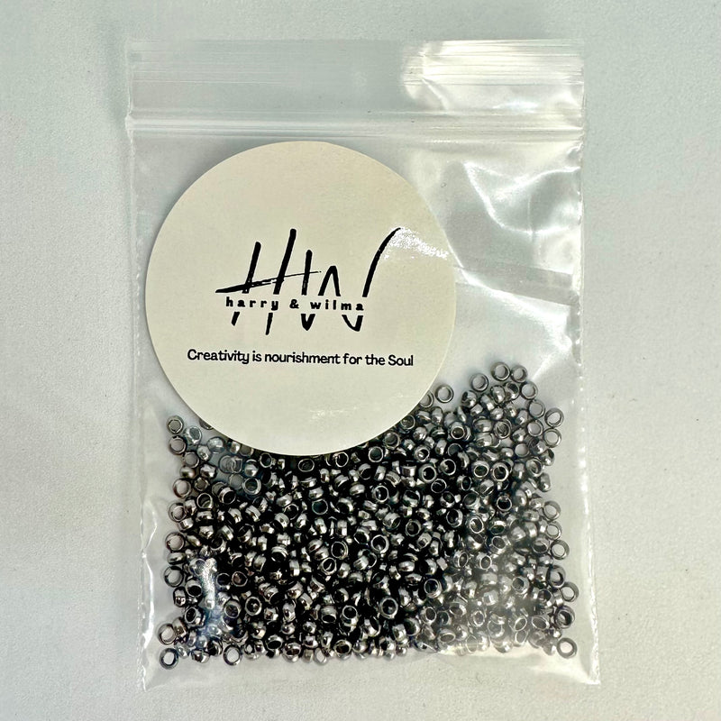 Crimp beads Gun Metal 2mm (Nickel Free)