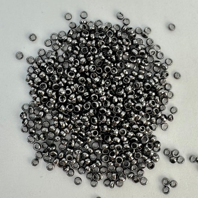 Crimp beads Gun Metal 2mm (Nickel Free)
