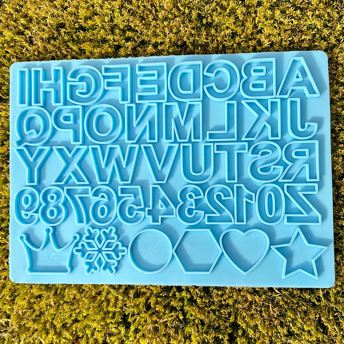 Silicone Mould - Holographic Alphabet