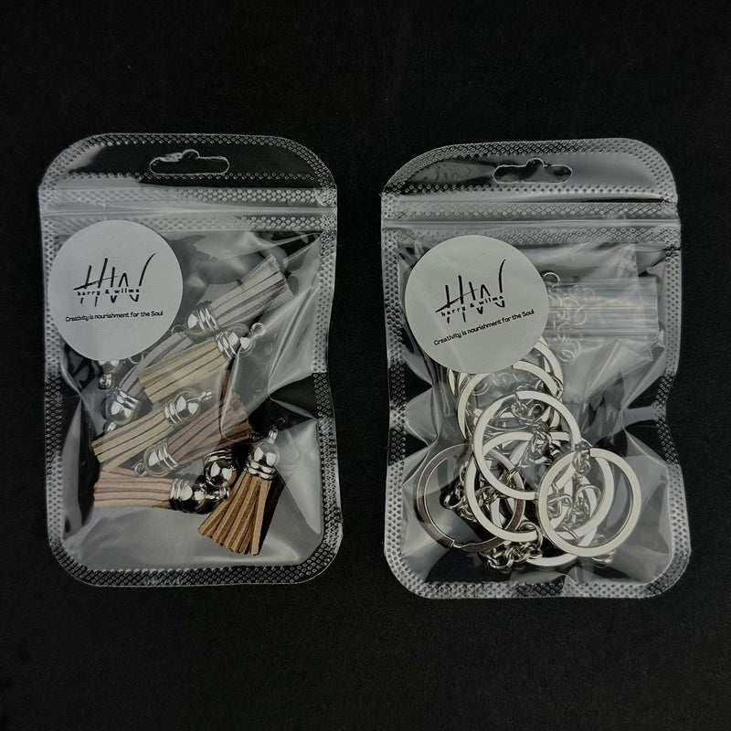 Tassel Keychain Kit Boho 20pcs Harry&Wilma
