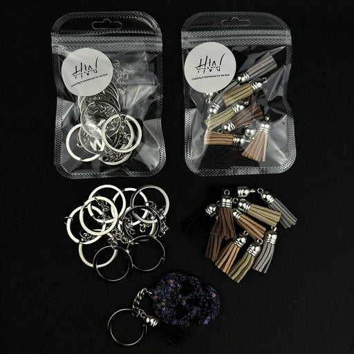Tassel Keychain Kit Boho 20pcs